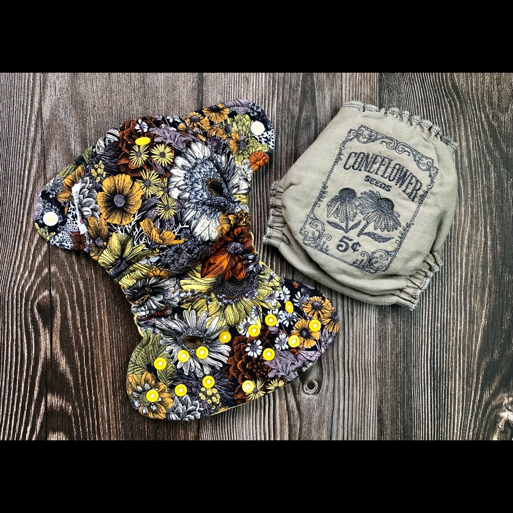 Newborn Cloth Diaper Gift Set-Fitted and Wool Cover